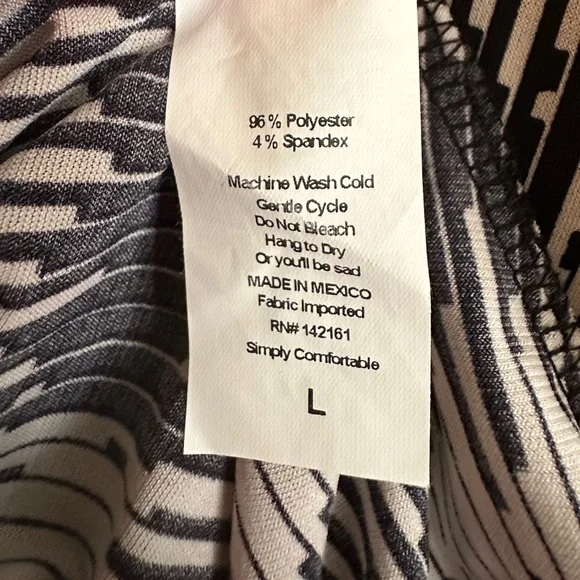 LuLaRoe Black and White Pleated Skirt - Size L - Picture 3 of 4